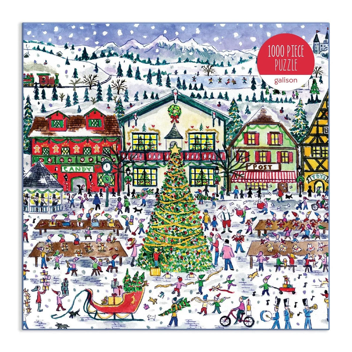 Michael Storrings Santa&#39;s Village 1000 Piece Puzzle - The Preppy Bunny