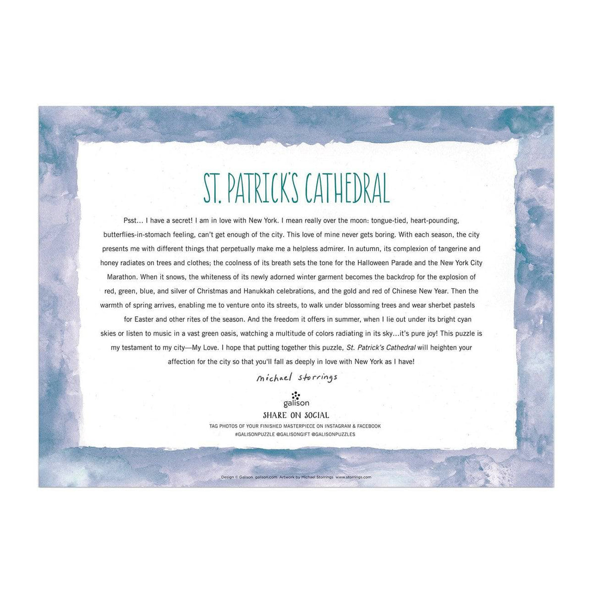 St. Patricks Cathedral 1000 Piece Jigsaw Puzzle - The Preppy Bunny