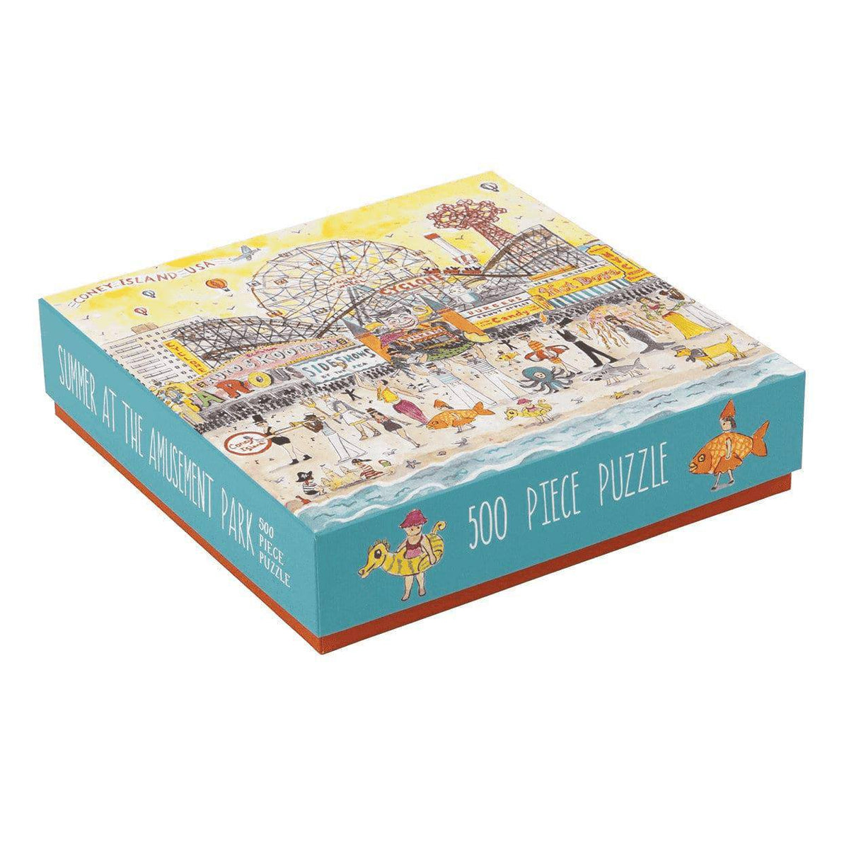 Michael Storrings Summer at the Amusement Park 500 Piece Jigsaw Puzzle - The Preppy Bunny