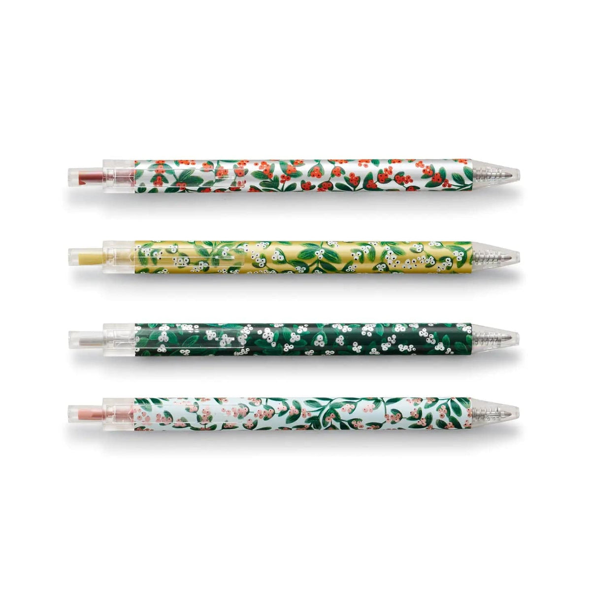 Mistletoe Metallic Gel Pen Set of 4 - The Preppy Bunny