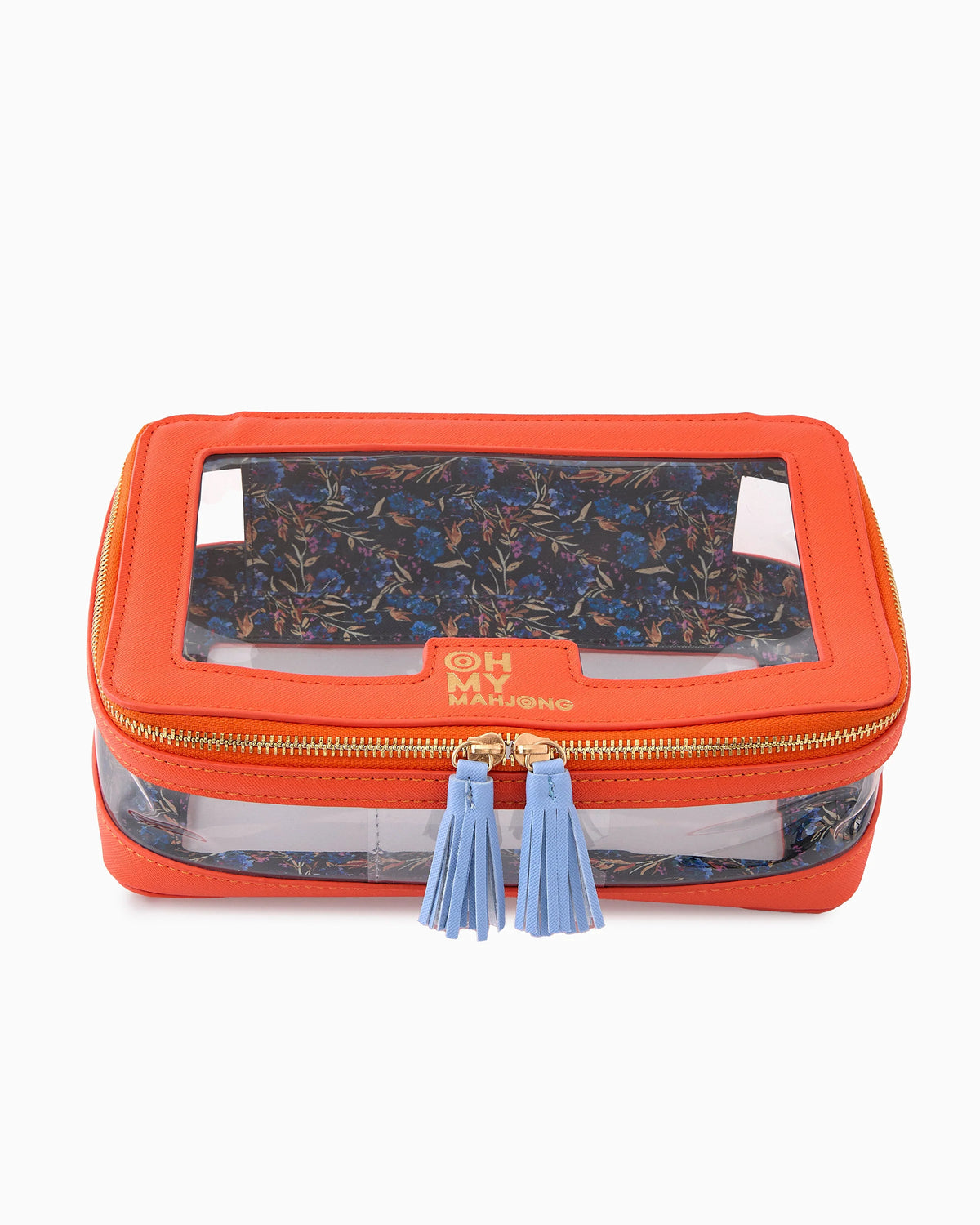 Orange Mahjong Tile Storage Bag - The Preppy Bunny