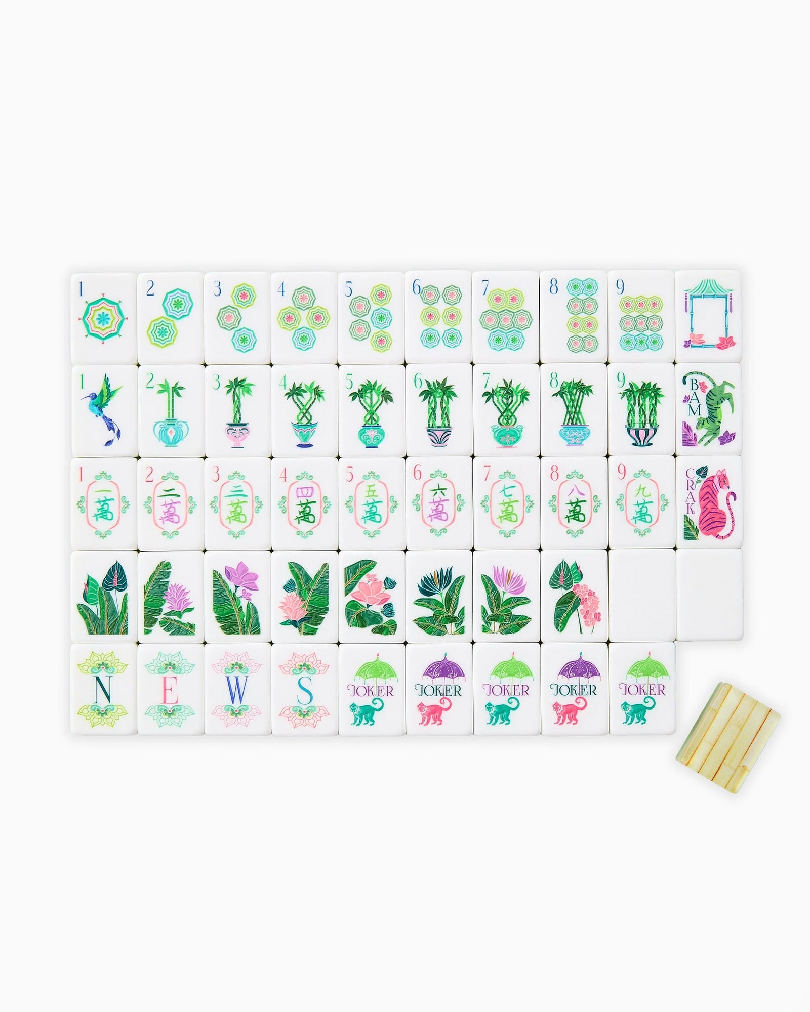 Palm Royale Mahjong Tiles - The Preppy Bunny