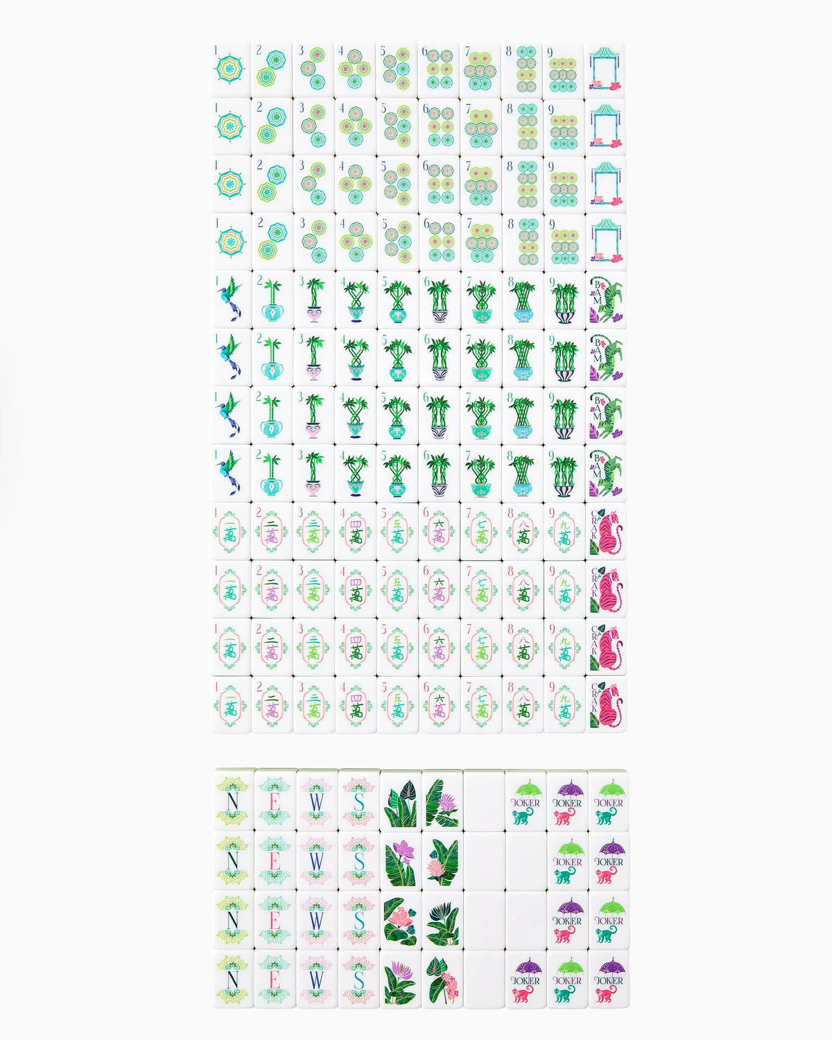 Palm Royale Mahjong Tiles