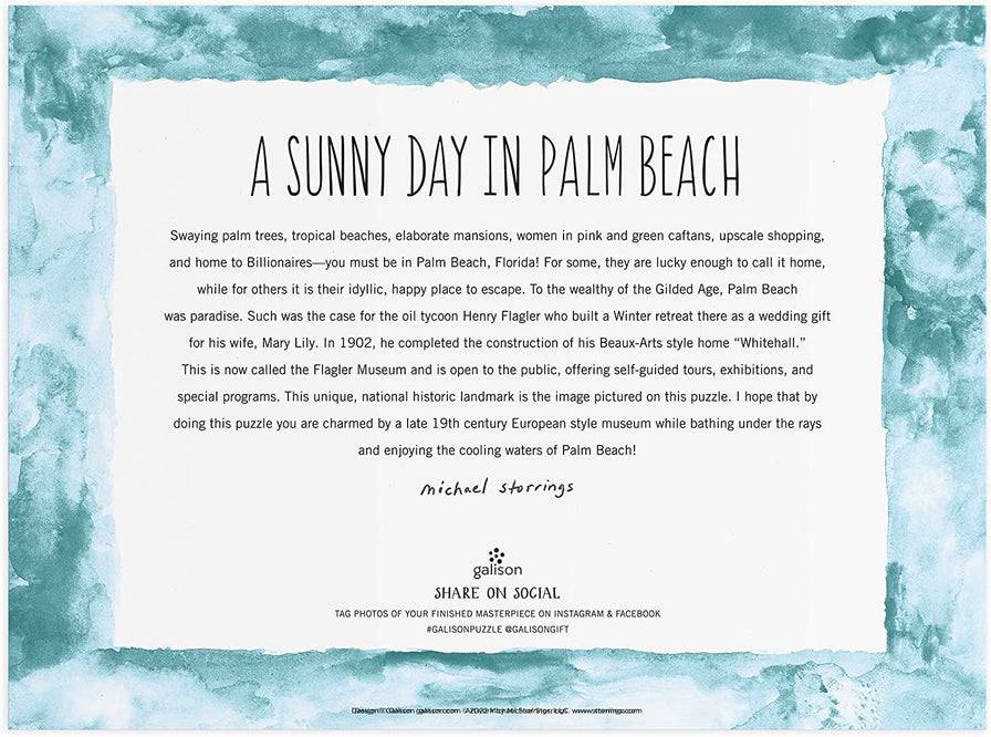 Michael Storrings A Sunny Day in Palm Beach Puzzle 1000 - The Preppy Bunny