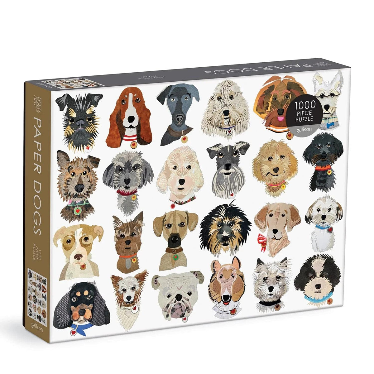 Paper Dogs 1000 Piece Puzzle - The Preppy Bunny