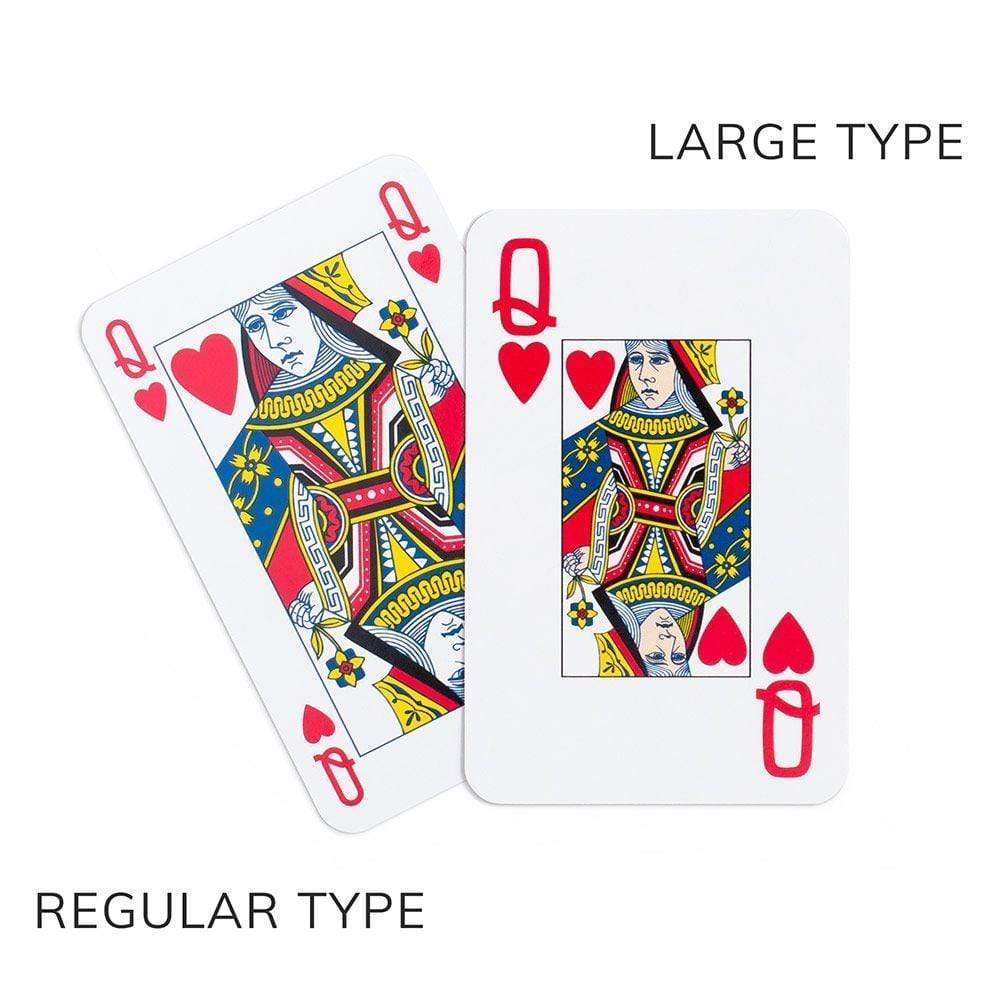 Tortoise Large Type Playing Cards - 2 Decks Included - The Preppy Bunny