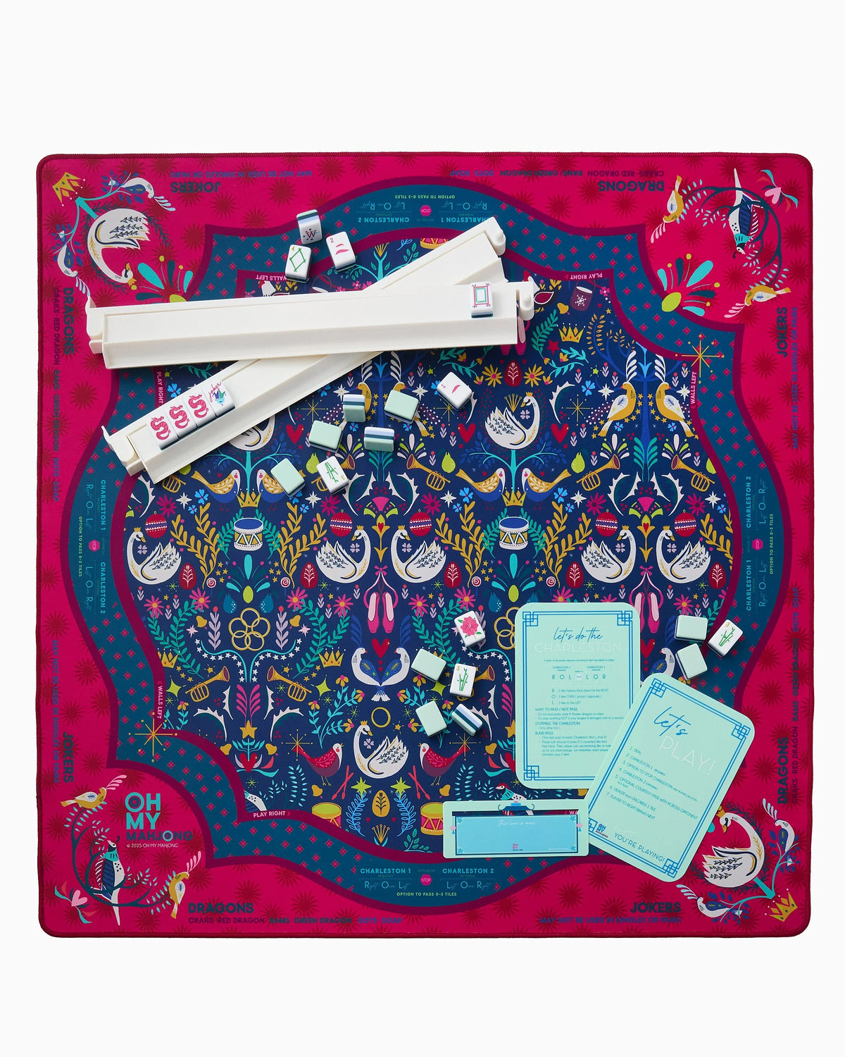 Pear Tree Mahjong Mat - The Preppy Bunny