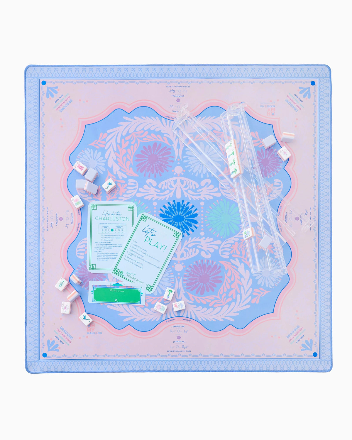 Peri-twinkle Mahjong Mat - The Preppy Bunny