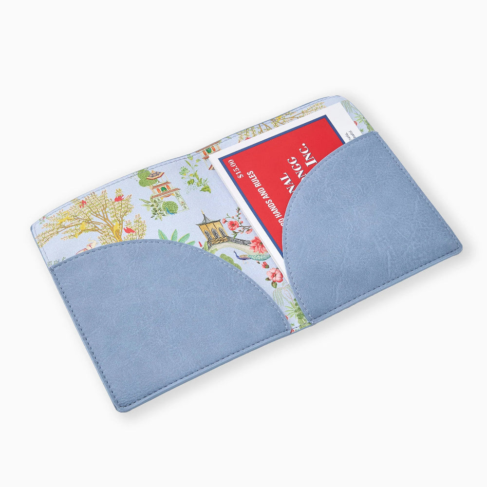 Periwinkle Mahjong Card Folio - The Preppy Bunny