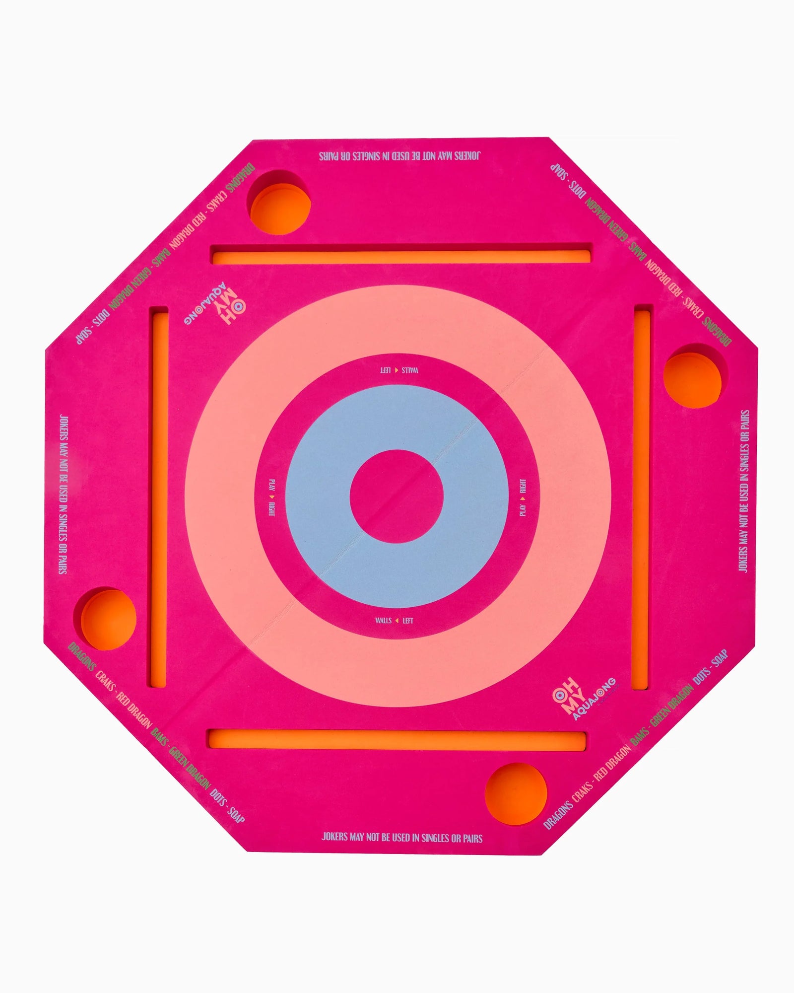 Pink Aqua Jong Pool Mat - The Preppy Bunny
