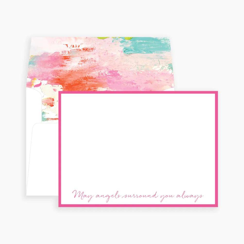 May Angels Surround You Always Notecards - The Preppy Bunny