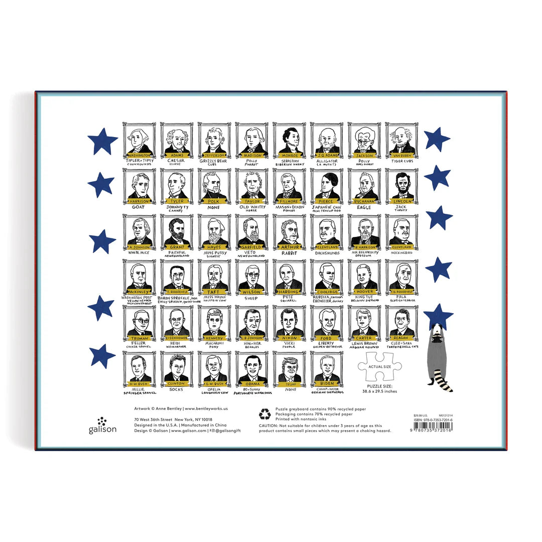 Presidents' Pets 2000 Piece Puzzle - The Preppy Bunny