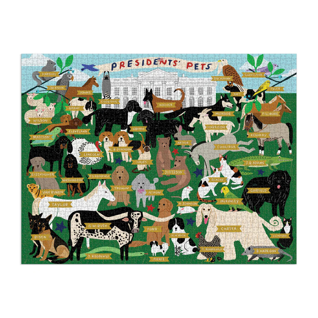 Presidents' Pets 2000 Piece Puzzle - The Preppy Bunny