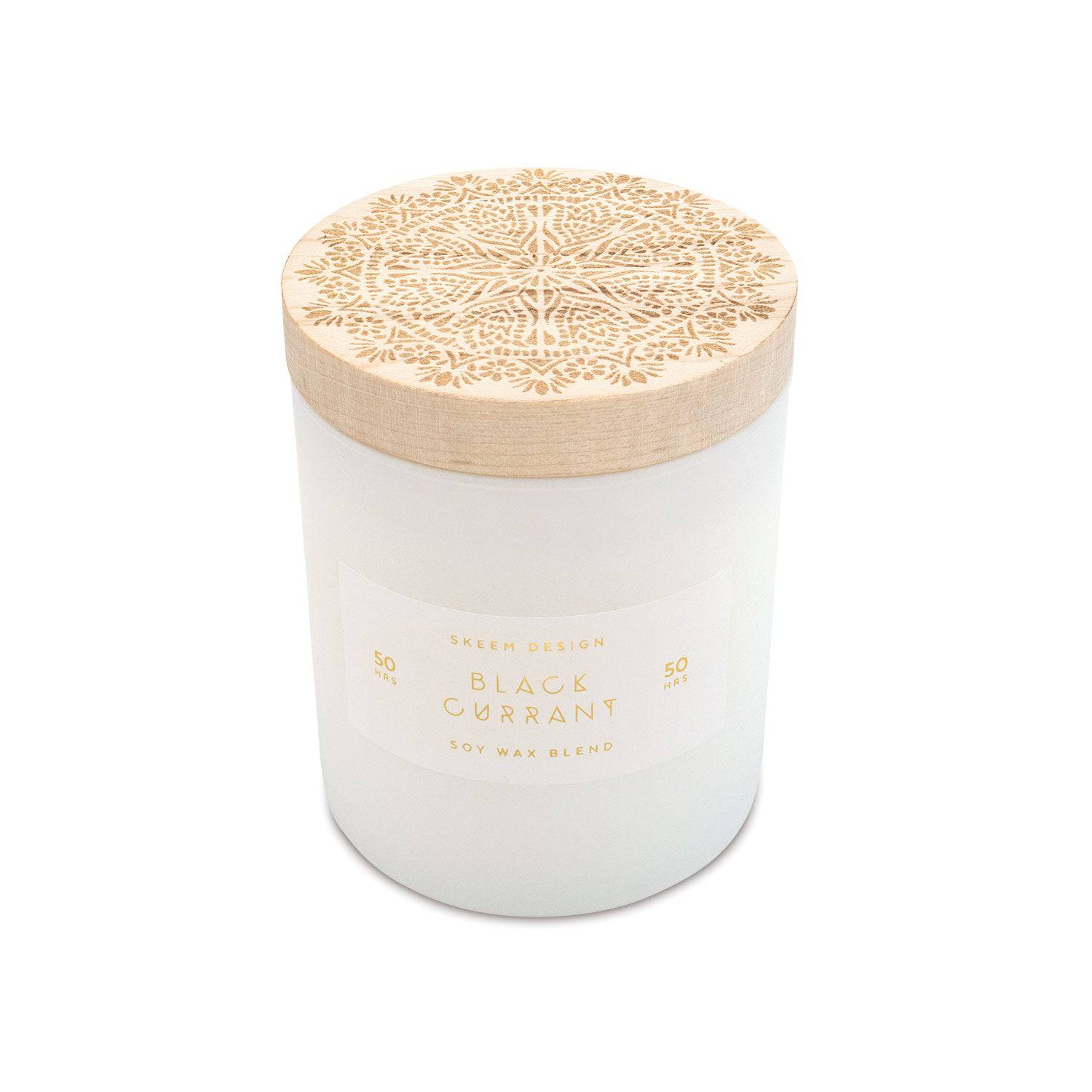 Black Currant small Print Block candle - The Preppy Bunny