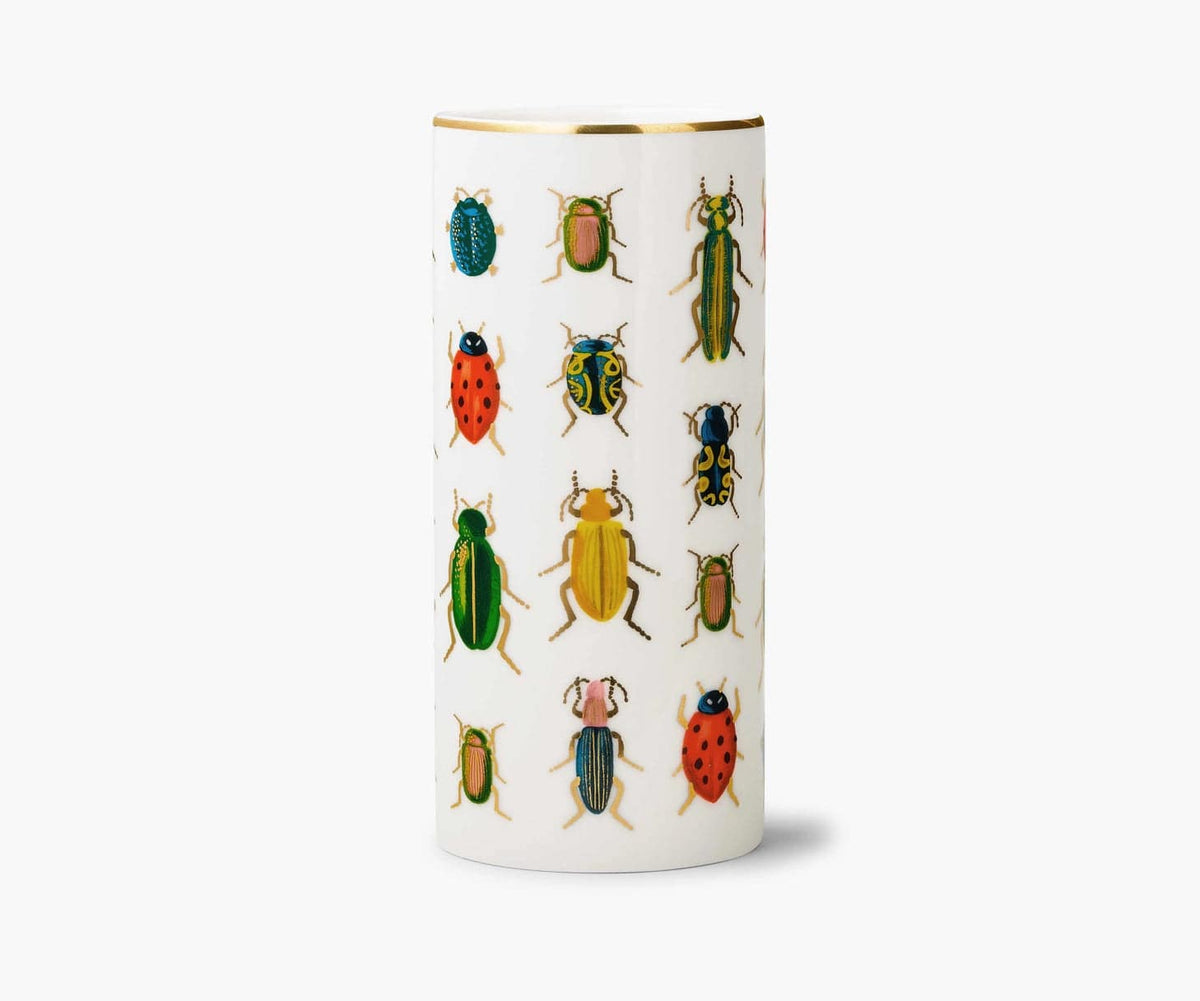 Beetles &amp; Bugs Porcelain Vase - The Preppy Bunny