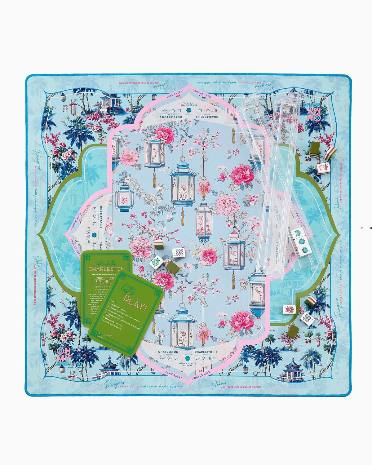 Radiance Mahjong Mat in Tube - The Preppy Bunny