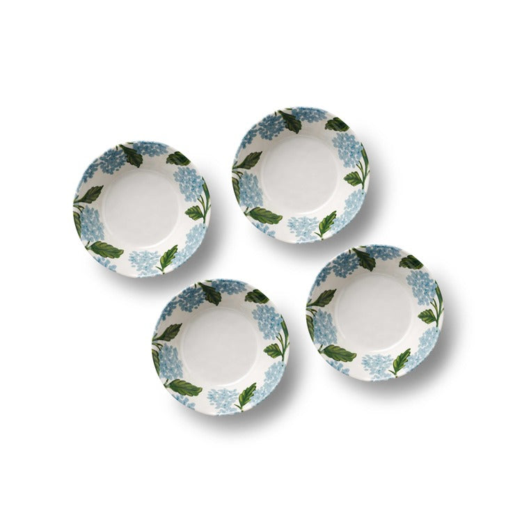 Hydrangea Melamine Bowls - set of 4 - The Preppy Bunny