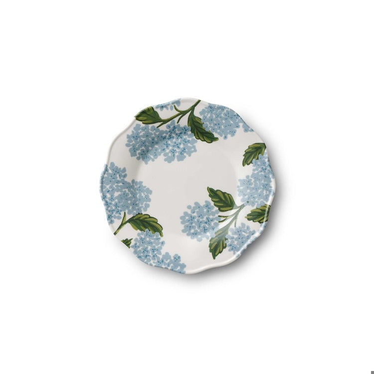 Hydrangea Melamine Dessert Plates - set of 4 - The Preppy Bunny