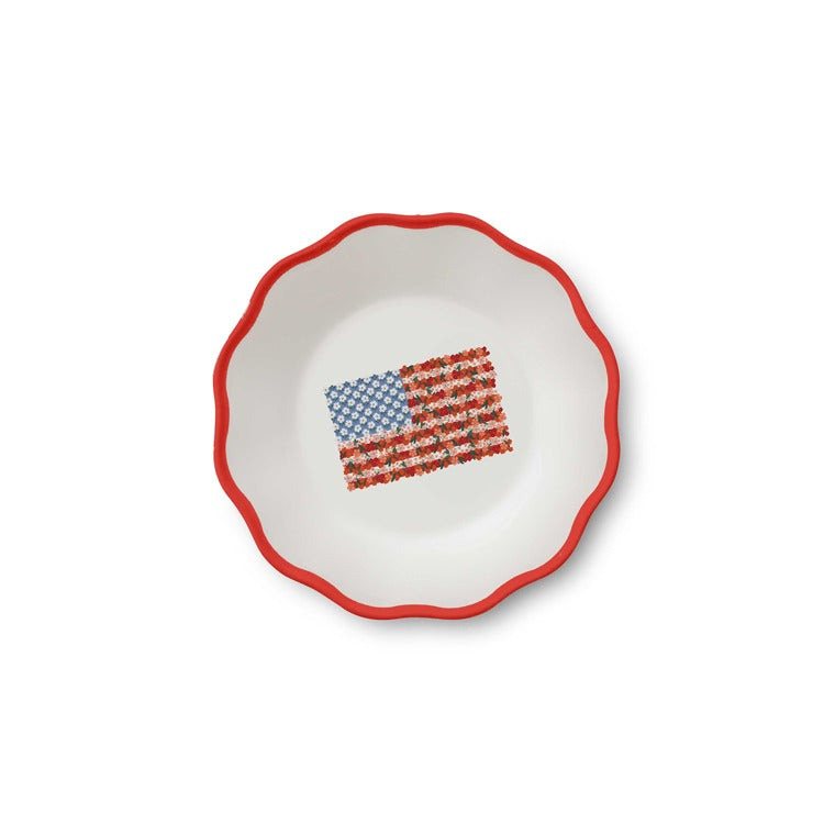 Americana Melamine Assorted Dessert Plates - set of 4 - The Preppy Bunny
