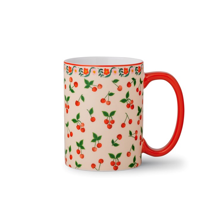 Cherries Porcelain Mug - The Preppy Bunny