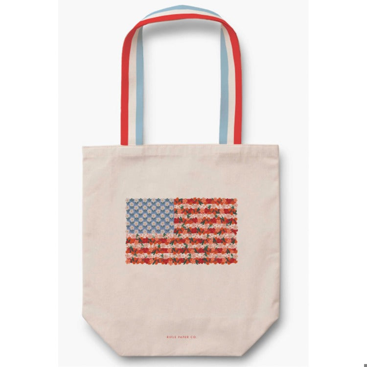 Americana Canvas Tote Bag - The Preppy Bunny
