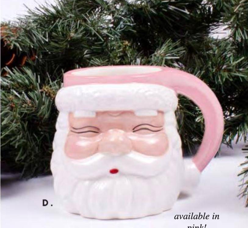 Santa Coffee Mug - Pink - The Preppy Bunny