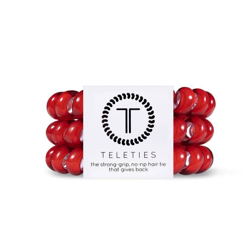 Scarlett Red Teleties - 2 sizes available - The Preppy Bunny