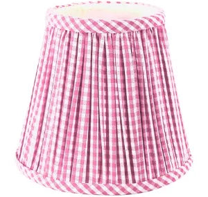 Pink Check Lampshade by Maison Maison Design for Zafferano Lamps - The Preppy Bunny