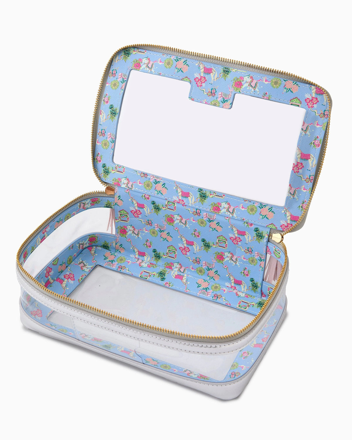 Silver Tile Storage Bag - The Preppy Bunny