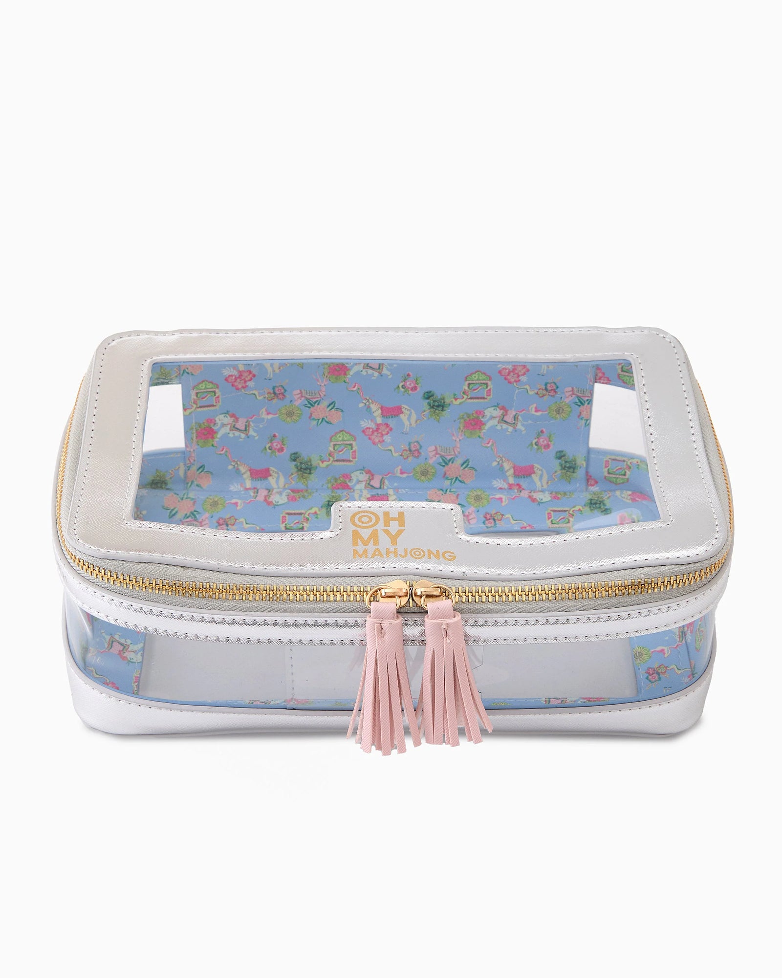 Silver Tile Storage Bag - The Preppy Bunny
