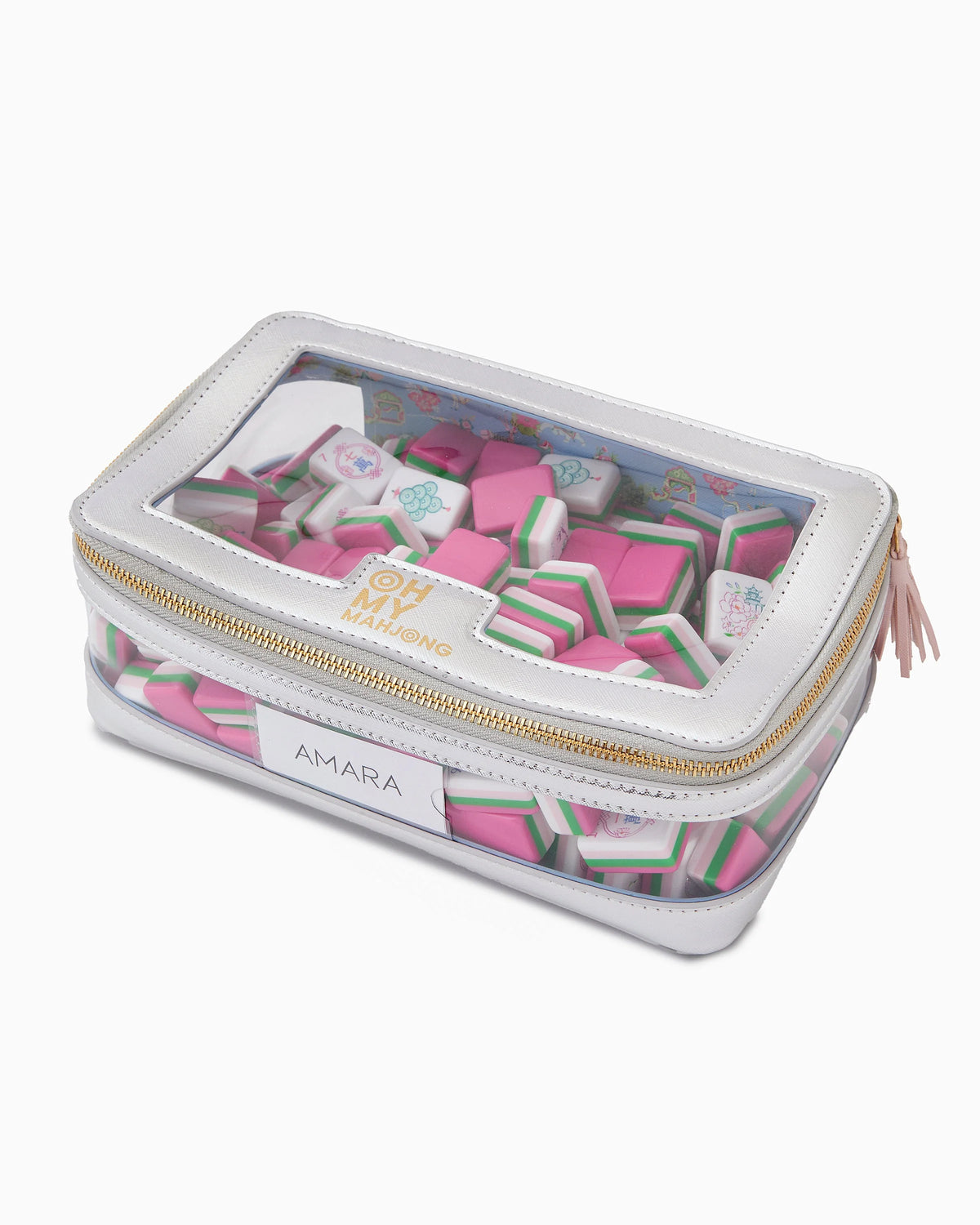 Silver Tile Storage Bag - The Preppy Bunny