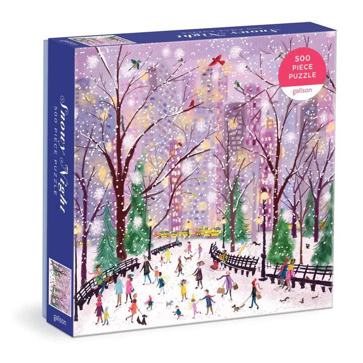 Snowy Night 500 Piece Puzzle - The Preppy Bunny