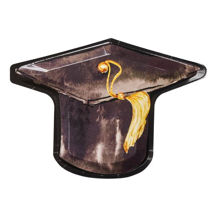 Graduation Hat Paper Plates - The Preppy Bunny