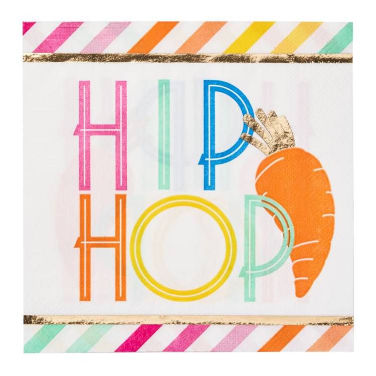 Hoppy Easter Paper Lunch Napkins - The Preppy Bunny
