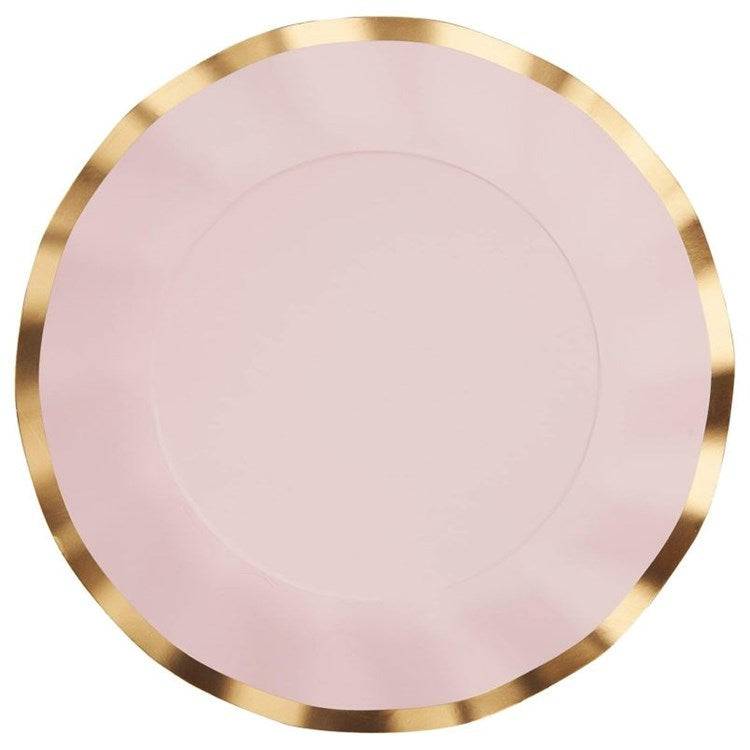 Paper Dinner Plates in Blush - The Preppy Bunny