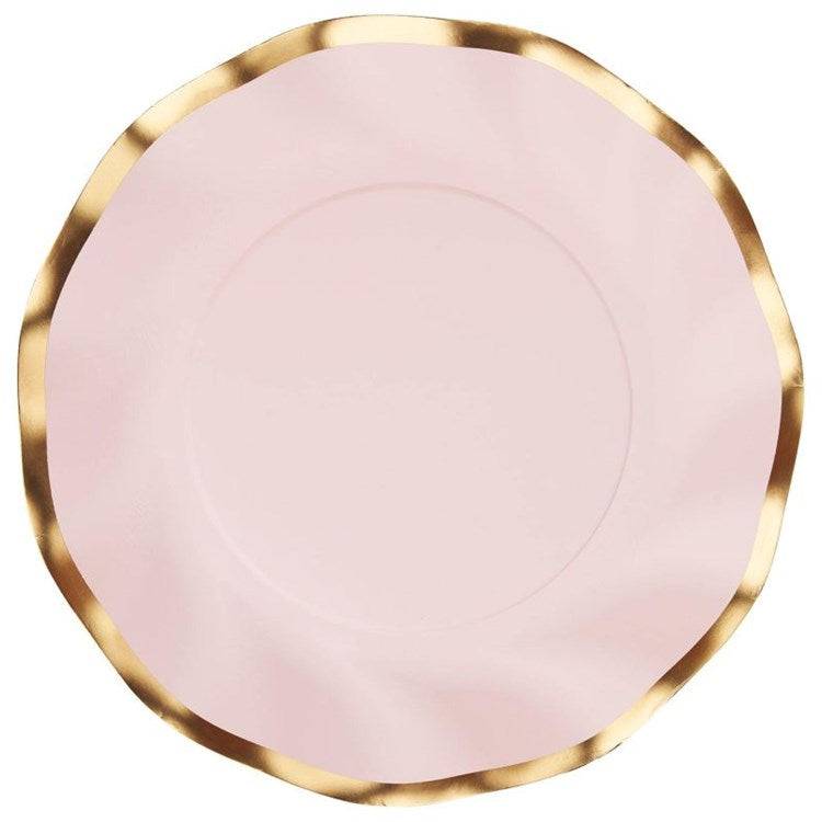 Paper Salad Plates in Blush - The Preppy Bunny