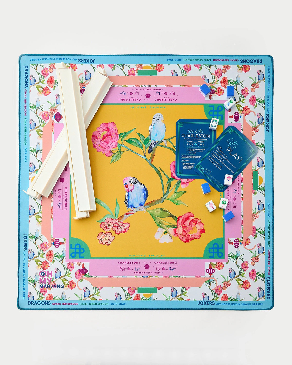Spring Fling Mahjong Mat in Tube - The Preppy Bunny