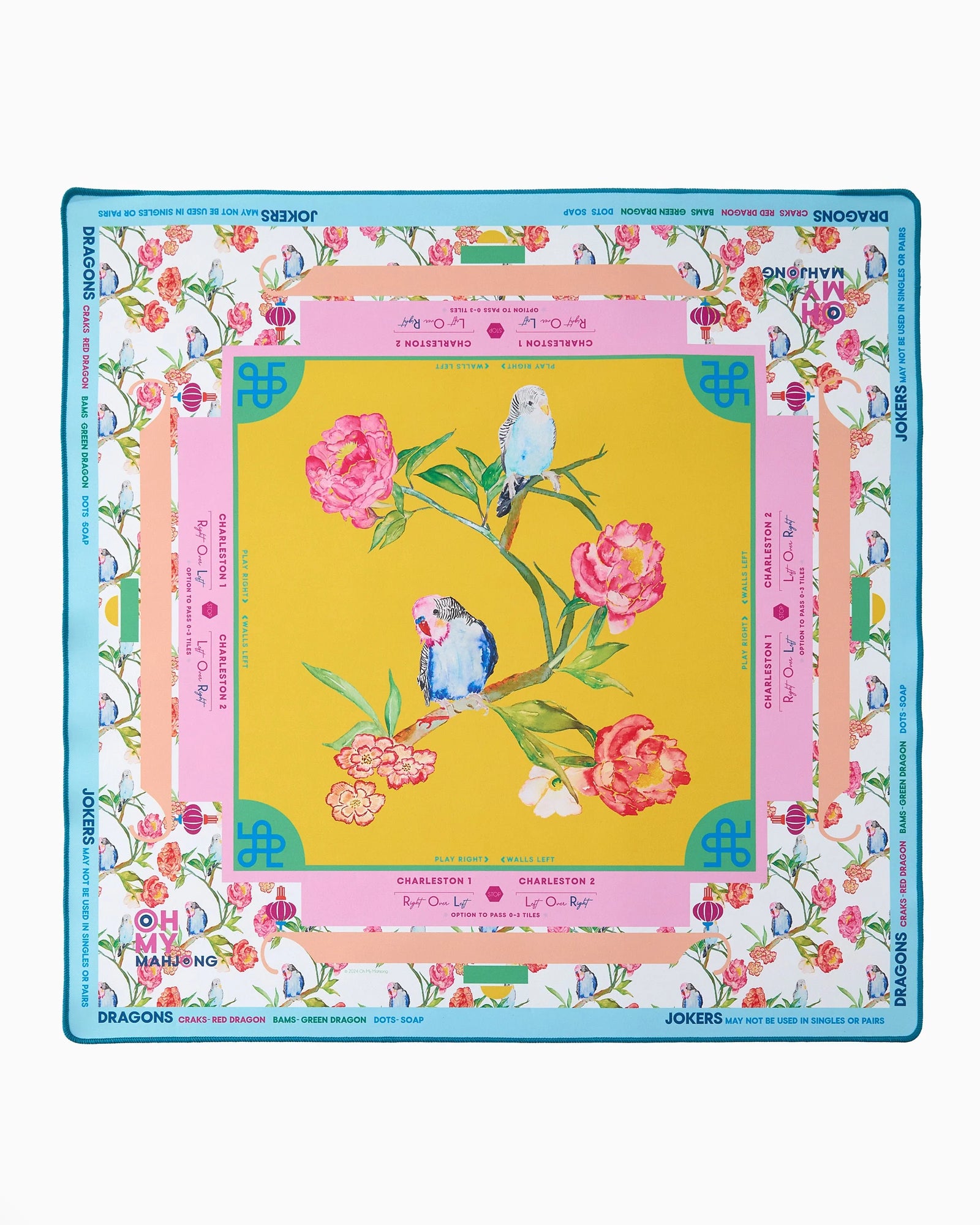 Spring Fling Mahjong Mat in Tube - The Preppy Bunny