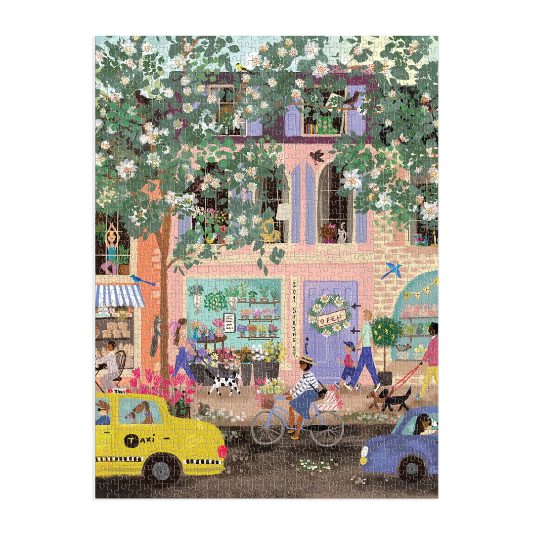 Spring Street 1000 Piece Jigsaw Puzzle - The Preppy Bunny