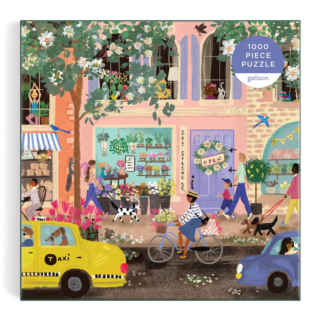Spring Street 1000 Piece Jigsaw Puzzle - The Preppy Bunny