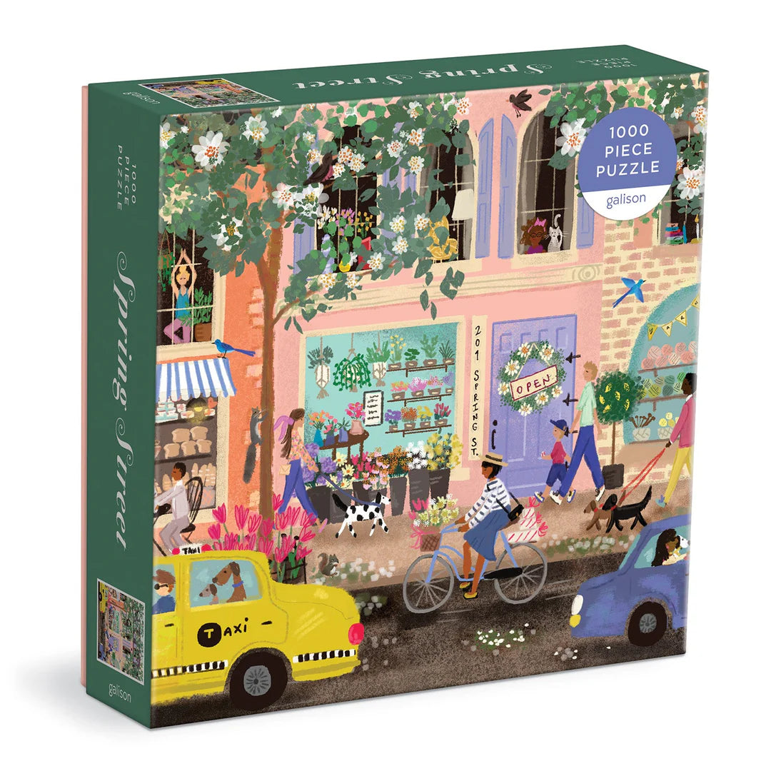 Spring Street 1000 Piece Jigsaw Puzzle - The Preppy Bunny