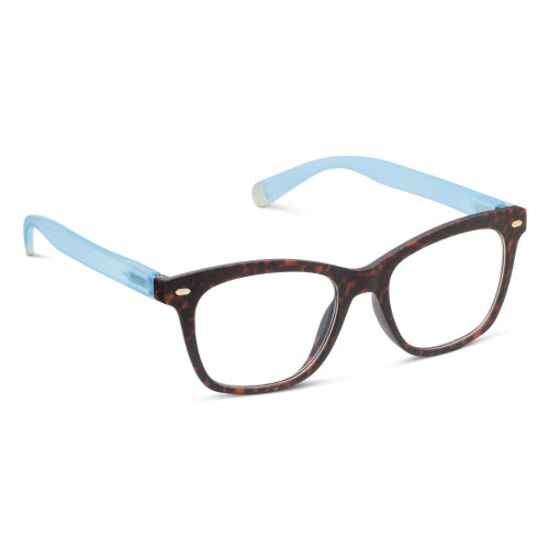 Sinclair Peepers in Leopard Tortoise/Blue - The Preppy Bunny