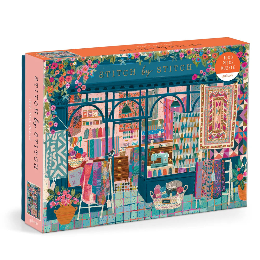 Stitch by Stitch 1000 Piece Puzzle - The Preppy Bunny