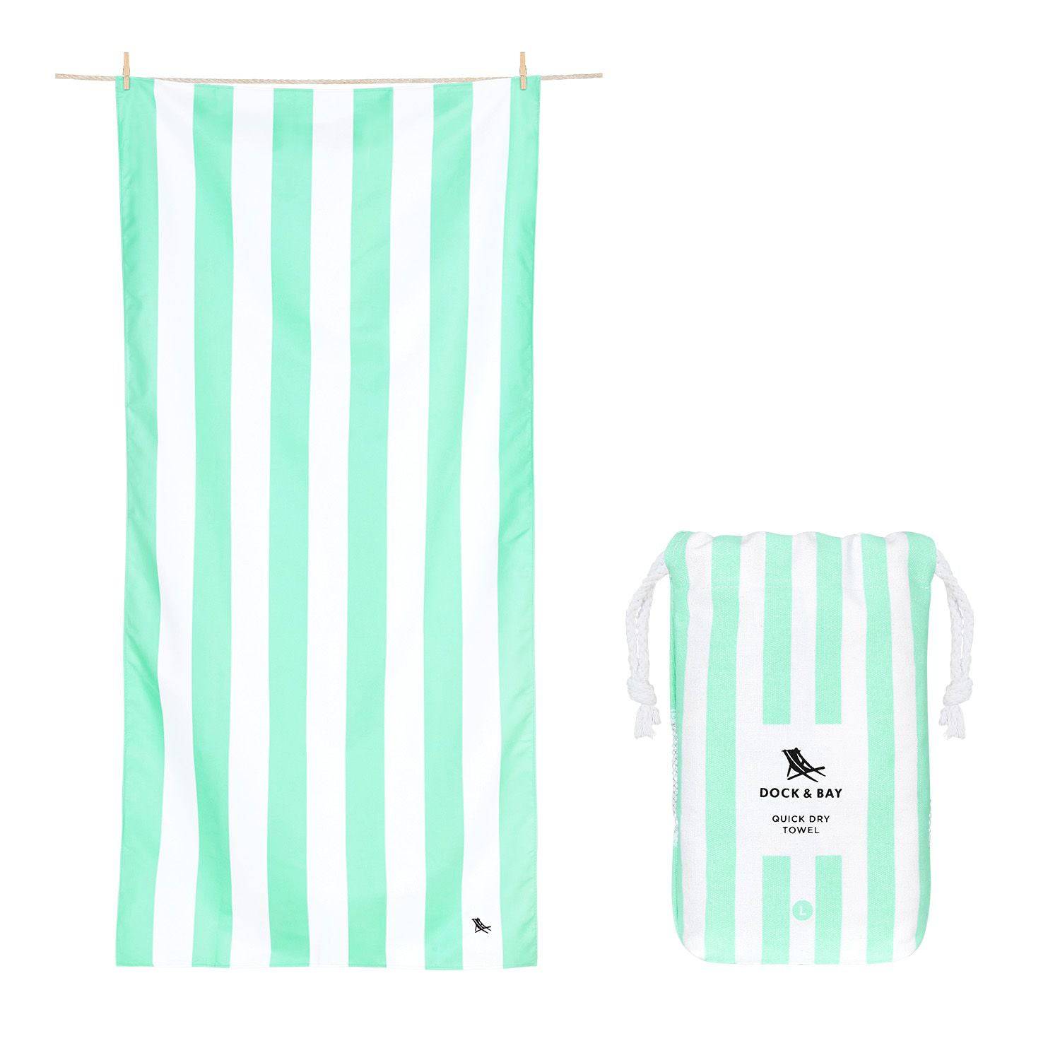 Cabana Stripe Narrabeen Beach Towel - 2 sizes - The Preppy Bunny
