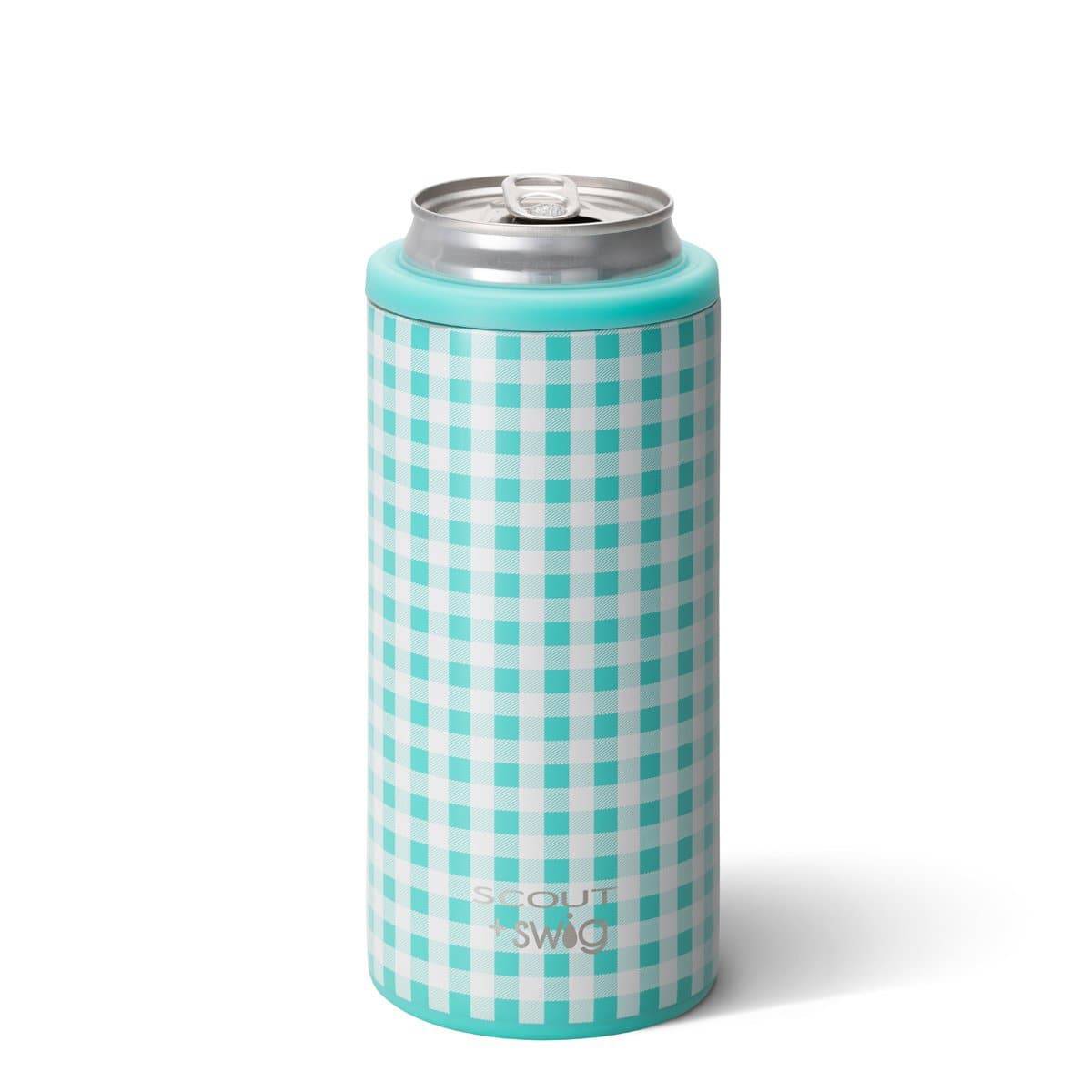SCOUT + Swig Barnaby Checkham Skinny Can Cooler (12oz) - The Preppy Bunny