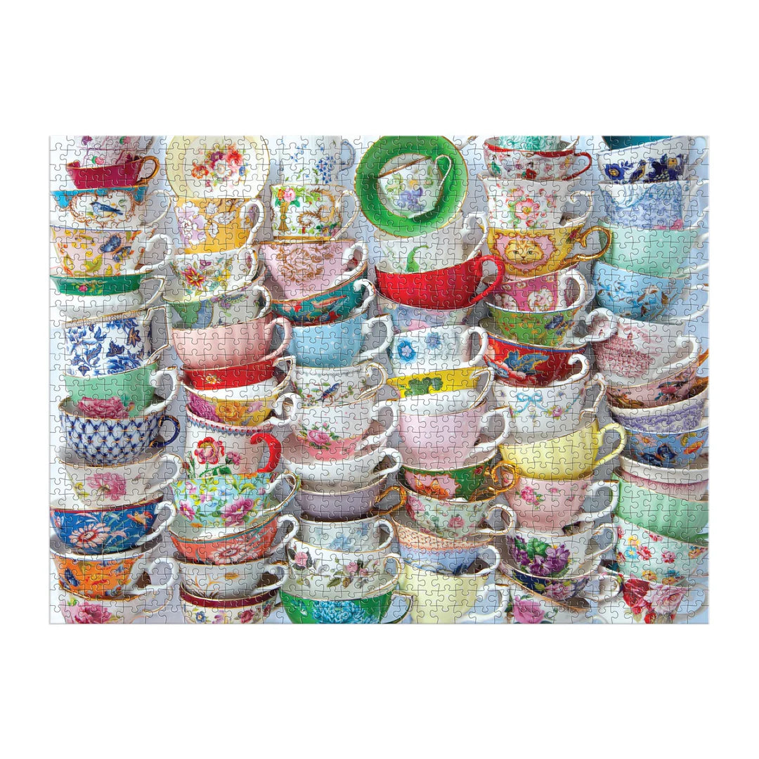 Teacups 1000 Piece Puzzle - The Preppy Bunny