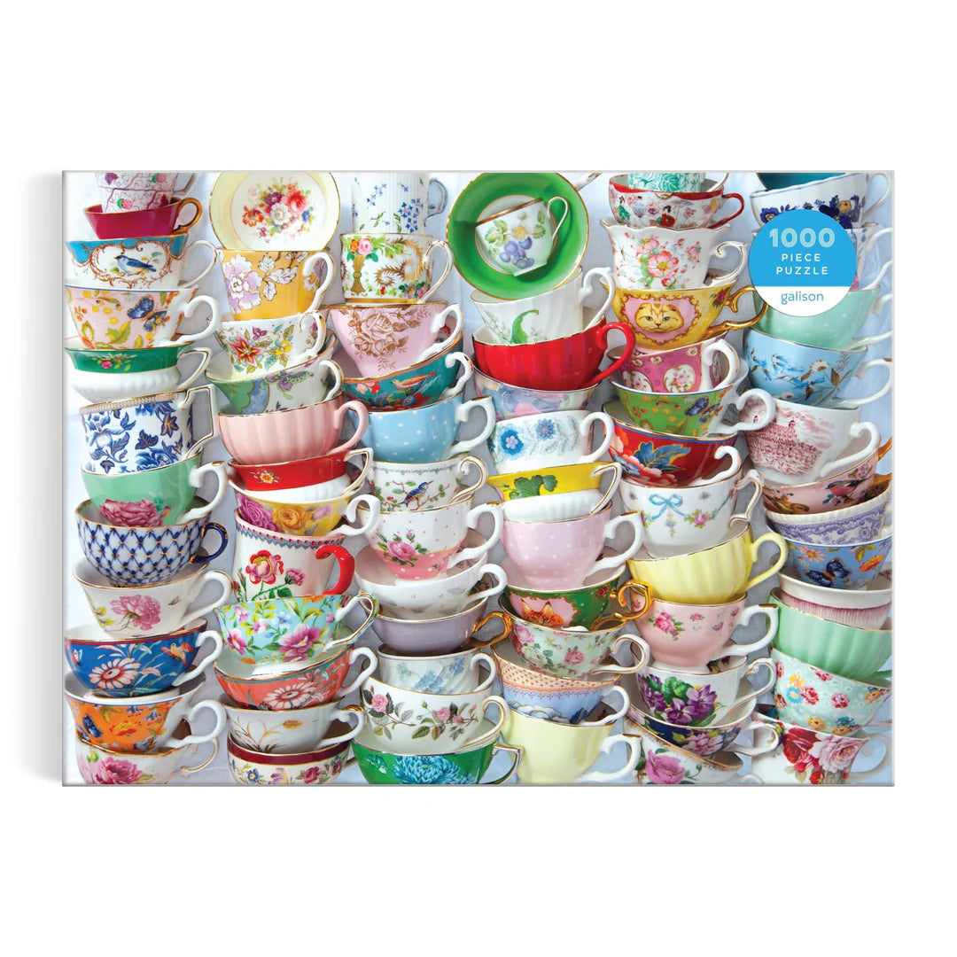 Teacups 1000 Piece Puzzle - The Preppy Bunny