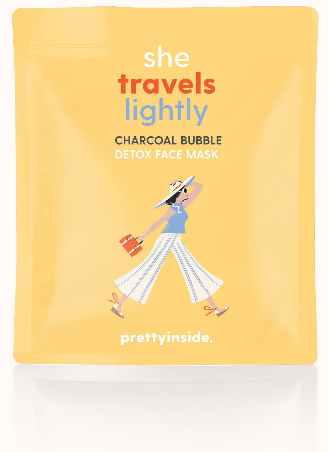 She Travels Lightly Charcoal Face Mask - The Preppy Bunny