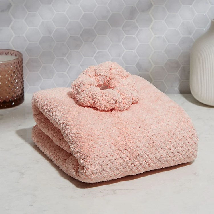 Absorbent Hair Towel & Scrunchie Set - The Preppy Bunny