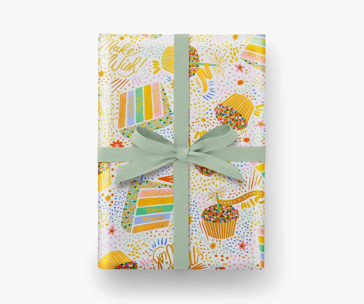 Birthday Cake Wrapping Paper - The Preppy Bunny